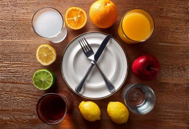 ‘Fasting for Weight Loss: What the Science Says and Why It Works,’ featuring a healthy person in a fasting or wellness setting, symbolizing metabolism, fat burning, discipline, and scientific health benefits. The design conveys modern nutrition science, weight management, and intermittent fasting concepts with a clean, informative, health-focused aesthetic.”